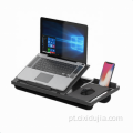 Lapdesk de plástico de tamanho extra largo com mouse pad